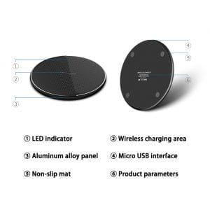 15W Fast Wireless Charger Pad - Gadgetoelectro