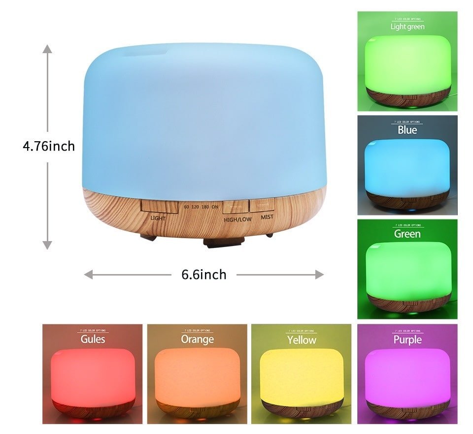 Color Changing Essential Oil Aromatherapy Diffuser With Remote - Gadgetoelectro