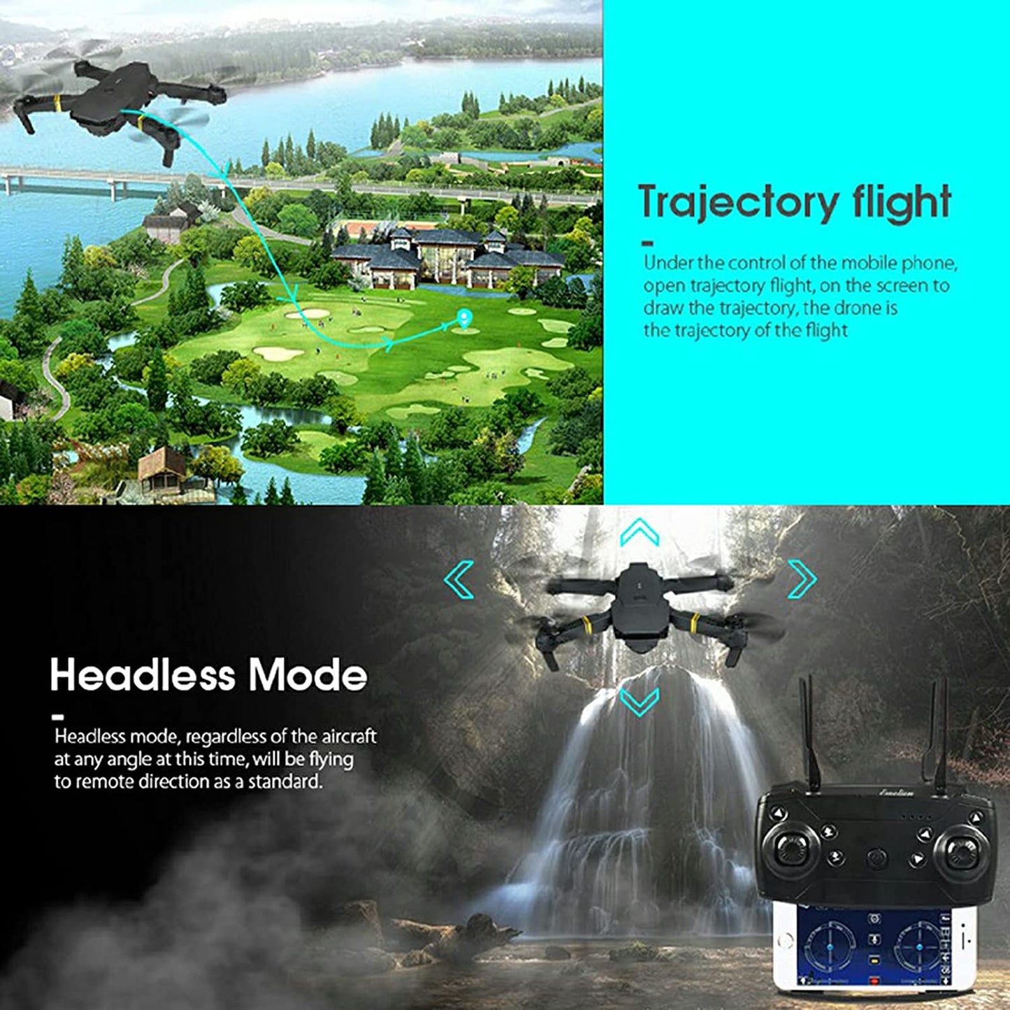 4K HD Dual Camera RC FPV WiFi Portable Wide Angle Foldable Quadcopter Drone - Gadgetoelectro