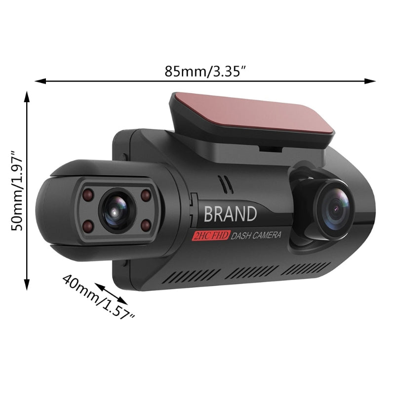 1440P HD 360° Dual Camera Full HD Night Vision Car Dash Camera - Gadgetoelectro