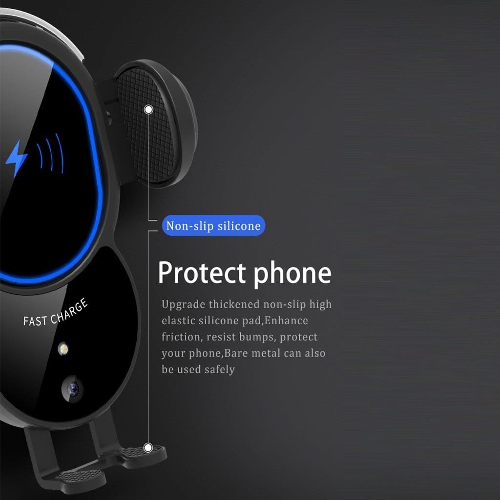 10W Wireless Automatic Clamping Mount Fast Charger For Your Car - Gadgetoelectro