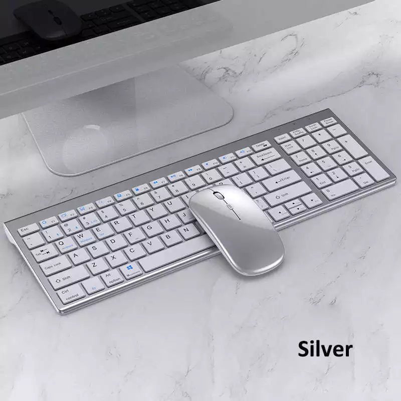 High quality 2.4G Bluetooth wireless rechargeable mouse keyboard combos - Gadgetoelectro