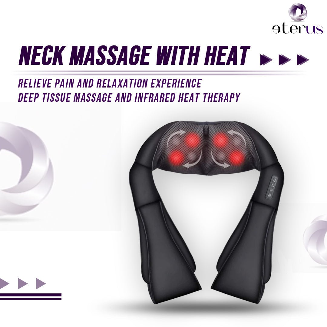 Neck and Shoulder Massager w/Heat - Gadgetoelectro