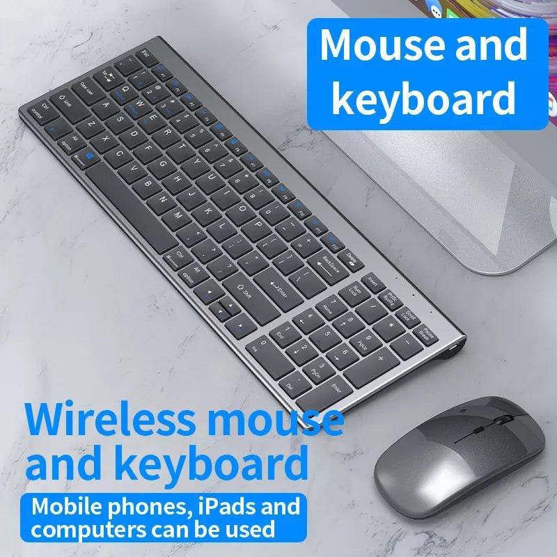 High quality 2.4G Bluetooth wireless rechargeable mouse keyboard combos - Gadgetoelectro