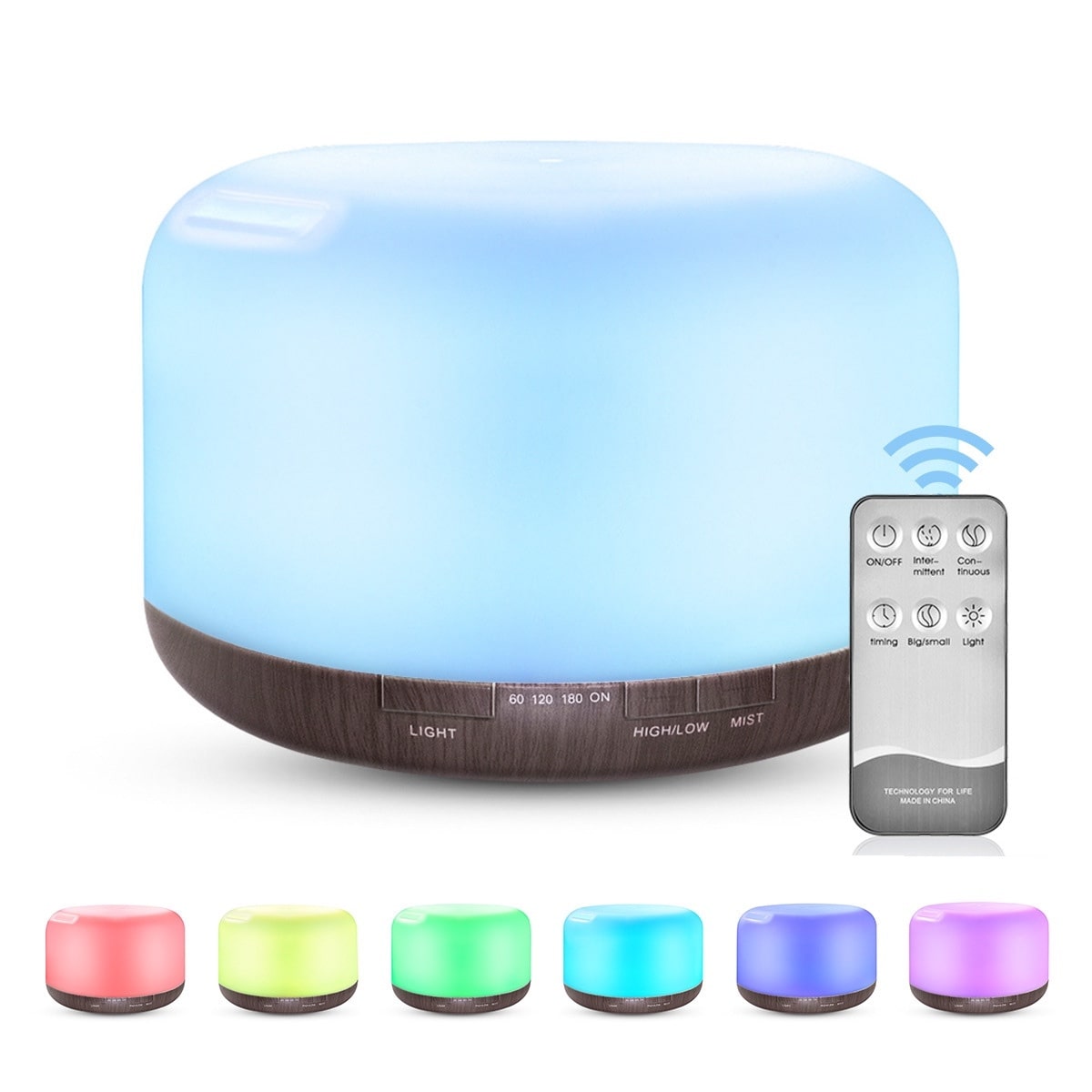 Color Changing Essential Oil Aromatherapy Diffuser With Remote - Gadgetoelectro