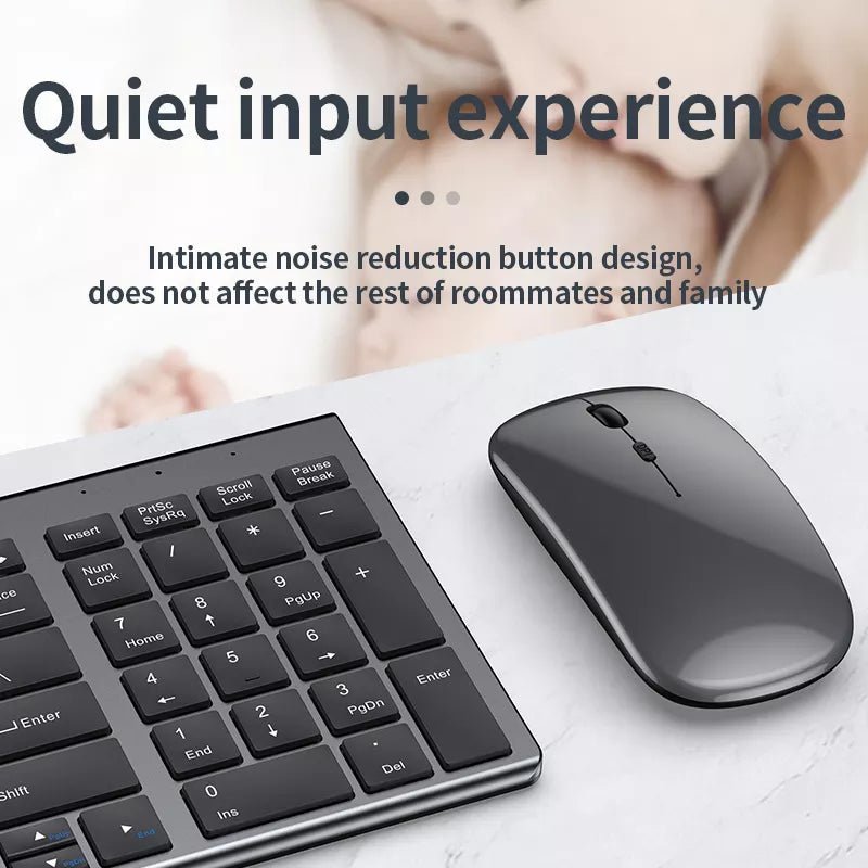 High quality 2.4G Bluetooth wireless rechargeable mouse keyboard combos - Gadgetoelectro